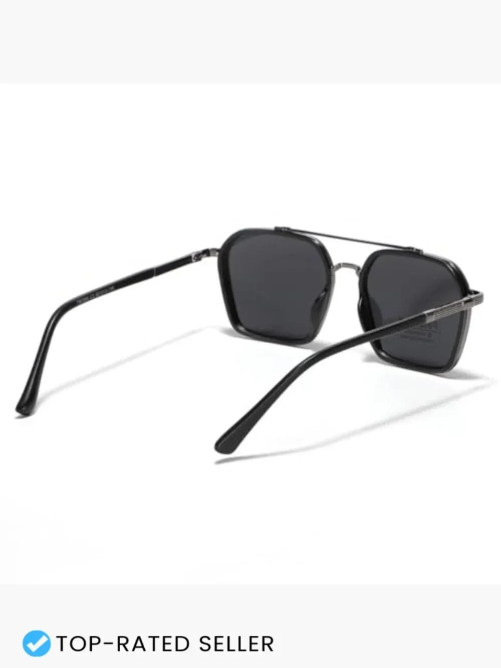 Square Framed Sunglasses Oversized Double Bridge Tr90 Polarized TAC Lens Unisex